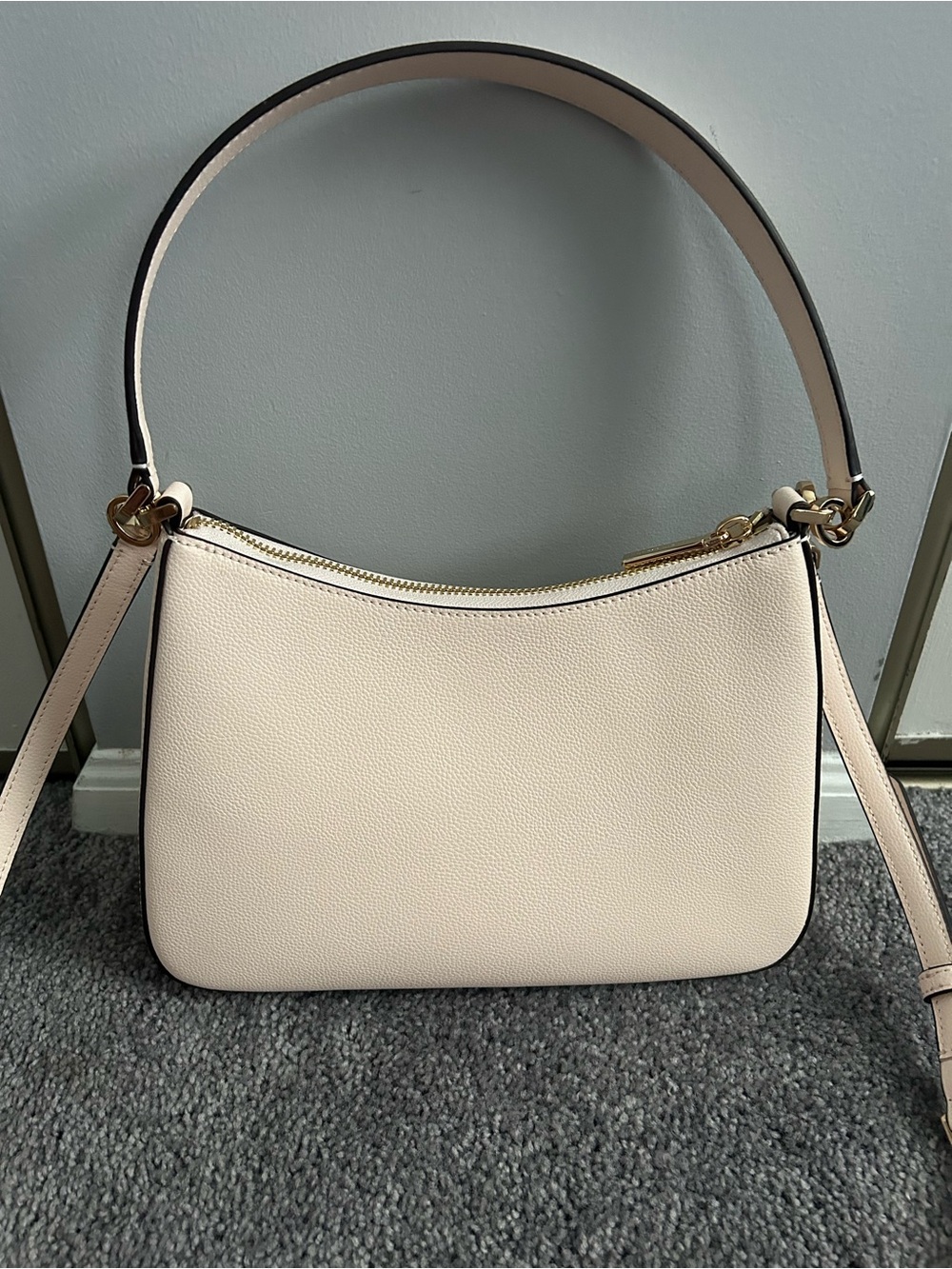 kate spade Pale Pink Floral Appliqué Leather Shoulder Bag(NEW no tags) - Picture 2 of 7